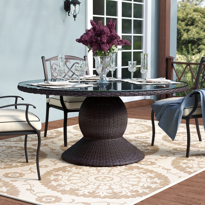 Sol 72 Outdoor Tegan Wicker Dining Table | Wayfair